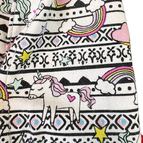 Unionbay Sling Crossbody Backpack Bag Girls Unicorn Rainbow Hearts Stars Canvas - Picture 8 of 16